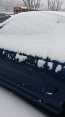 My car was encased by snow when I got out at 3pm on 1/28/14.
